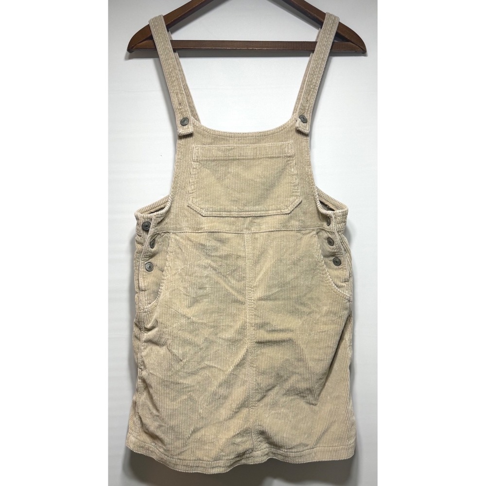 Corduroy Pinafore Dress Overall Mini Tan American Eagle Medium‎